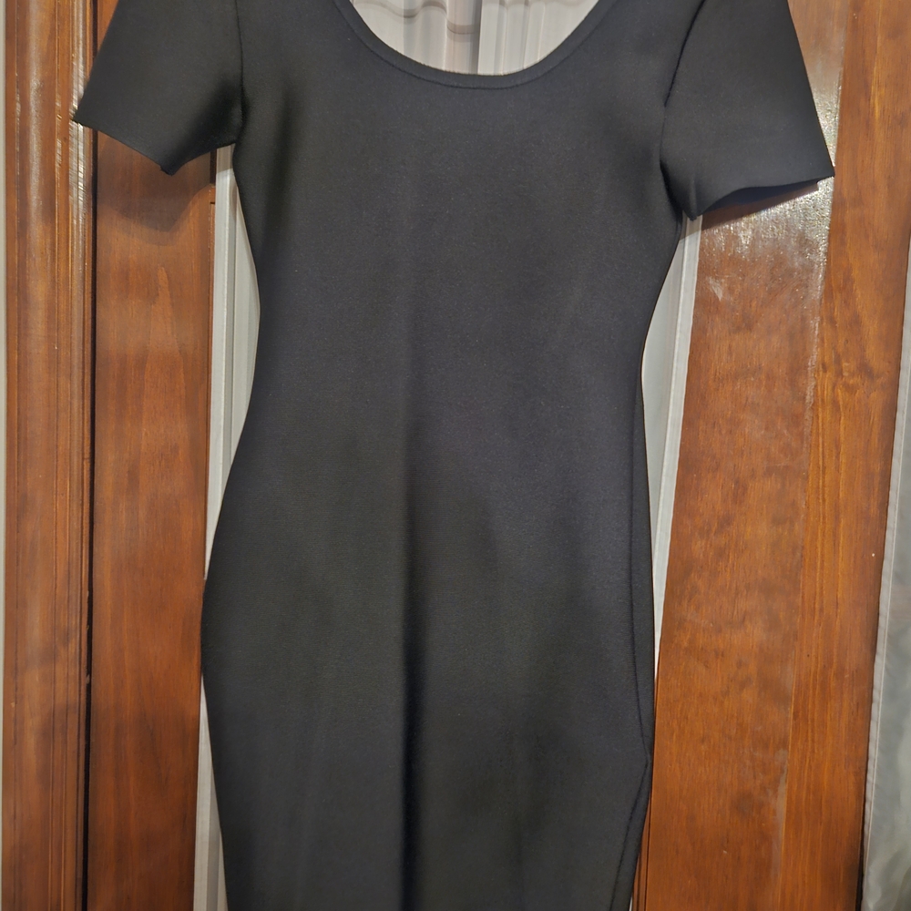 Hot Miami Styles Classic Black Bandage Mini Dress